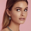 image:imageAustrian Crystal Round Drop Dangle Earrings for Women 14K Gold Plated Hypoallergenic JewelryGreyBlack
