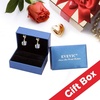 image:imageCube Austrian Crystal Necklace Earrings Set for Women 14K Gold Plated Jewelry
