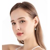 image:imageCube Austrian Crystal Necklace Earrings Set for Women 14K Gold Plated Jewelry