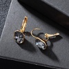 image:imageEVEVIC Austrian Crystal Octagon Pendant Necklaces Earrings Set for Women 14K Gold Plated Hypoallergenic Fashion Jewelry Sets Black