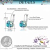 image:imageEVEVIC Austrian Crystals Round Disc Pendant Necklace Earrings Set for Women 14K Gold Plated Jewelry Sets
