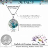 image:imageEVEVIC Austrian Crystals Round Disc Pendant Necklace Earrings Set for Women 14K Gold Plated Jewelry Sets