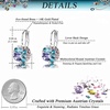 image:imageEVEVIC Austrian Crystals Round Disc Pendant Necklace Earrings for Women 14K Gold Plated Hypoallergenic Jewelry Sets