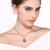 image:imageEVEVIC Austrian Crystals Round Disc Pendant Necklace Earrings for Women 14K Gold Plated Hypoallergenic Jewelry Sets