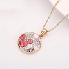 image:imageEVEVIC Multicolored Austrian Crystal Stud Earrings and Necklace Sets for Women Fashion Hypoallergenic Jewelry Set Gifts