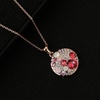 image:imageEVEVIC Multicolored Austrian Crystal Stud Earrings and Necklace Sets for Women Fashion Hypoallergenic Jewelry Set Gifts