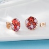 image:imageEVEVIC Multicolored Austrian Crystal Stud Earrings and Necklace Sets for Women Fashion Hypoallergenic Jewelry Set Gifts