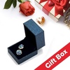 image:imageEVEVIC Multicolored Austrian Crystal Stud Earrings and Necklace Sets for Women Fashion Hypoallergenic Jewelry Set GiftsGreen Main CrystalRose Goldtone