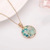 image:imageEVEVIC Multicolored Austrian Crystal Stud Earrings and Necklace Sets for Women Fashion Hypoallergenic Jewelry Set GiftsGreen Main CrystalRose Goldtone