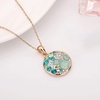 image:imageEVEVIC Multicolored Austrian Crystal Stud Earrings and Necklace Sets for Women Fashion Hypoallergenic Jewelry Set GiftsGreen Main CrystalRose Goldtone
