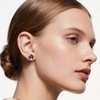 image:imageEVEVIC Multicolored Austrian Crystal Stud Earrings and Necklace Sets for Women Fashion Hypoallergenic Jewelry Set GiftsRose Main CrystalRose Goldtone