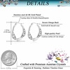 image:imagePearl Hoop Earrings for Women Pearl Earrings with Twisted 14K Gold Plated Hoops Hypoallergenic Elegant Jewelry Wedding Anniversary Birthday Christmas GiftSilver