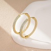 image:imageSparkly Austrian Crystal Hinged Hoop Earrings for Women 14K Gold Plated Hypoallergenic Jewelry Gifts for WomenWhiteGoldtone
