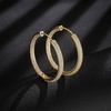 image:imageSparkly Austrian Crystal Hinged Hoop Earrings for Women 14K Gold Plated Hypoallergenic Jewelry Gifts for WomenWhiteGoldtone
