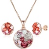 image:imageEVEVIC Multicolored Austrian Crystal Stud Earrings and Necklace Sets for Women Fashion Hypoallergenic Jewelry Set Gifts