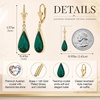 image:imageEVEVIC Teardrop Austrian Crystal Leverback Dangle Drop Earrings for Women  14K Gold PlatedClassic Teardrop EleganceLeverback for Easy Secure WearGift Box Included Brighten Up Daily and Party LooksEmerald Green