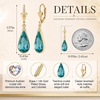 image:imageEVEVIC Teardrop Austrian Crystal Leverback Dangle Drop Earrings for Women  14K Gold PlatedClassic Teardrop EleganceLeverback for Easy Secure WearGift Box Included Brighten Up Daily and Party LooksAquamarine
