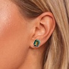 image:imageOctagon Austrian Crystal Dainty Stud Earrings for Women  14K Gold PlatedHypoallergenic S925 Sterling Silver PostBrilliant Octagon CutMinimalist Design for Daily LooksVitrail Medium