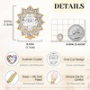 image:imageOval Austrian Crystal Halo Clip On Earrings for Women  Oval Austrian Crystal with Zircon Halo14K GoldPlatedSilicone Comfort PadGift Box IncludedFor Daily and Evening EventsWhite Clear