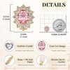 image:imageOval Austrian Crystal Halo Clip On Earrings for Women  Oval Austrian Crystal with Zircon Halo14K GoldPlatedSilicone Comfort PadGift Box IncludedFor Daily and Evening EventsPink