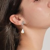 image:imageCute Butterfly Austrian Crystal Teardrop Dangle Earrings for Women Trendy Drop Earring 14K Gold Plated Hypoallergenic JewelryAurora Borealis