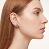 image:imageEVEVIC Austrian Crystal Flower Clip On Earrings for Women 14K Gold PlatedGreen