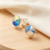 image:imageEVEVIC Round Austrian Crystal Clip On Earrings for WomenAurora Borealis