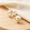 image:imageEVEVIC Round Austrian Crystal Clip On Earrings for WomenChampagne